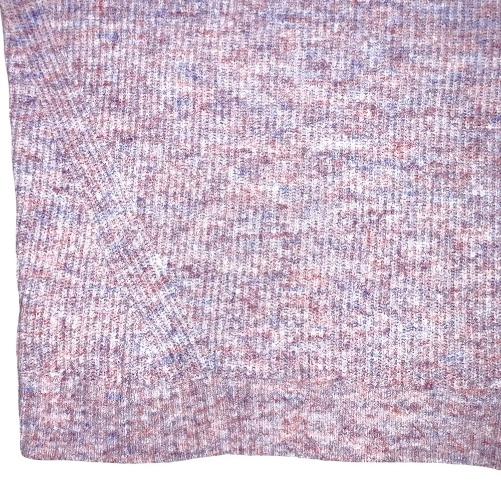Old Navy Confetti Ribbed V Neck Long Sleeve Sweater Medium Pastel Transitional
